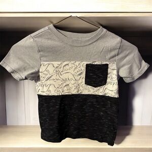 Garanimals Gray and Black Dinosaur Tee